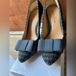 Antonio Melani houndstooth pumps heels 7